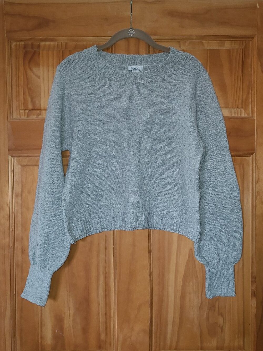 Rue 21 Gray Long Sleeve Sweater